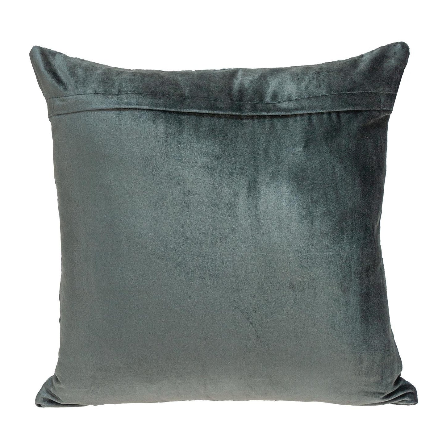 20" Charcoal Cotton Blend Throw Pillow-2