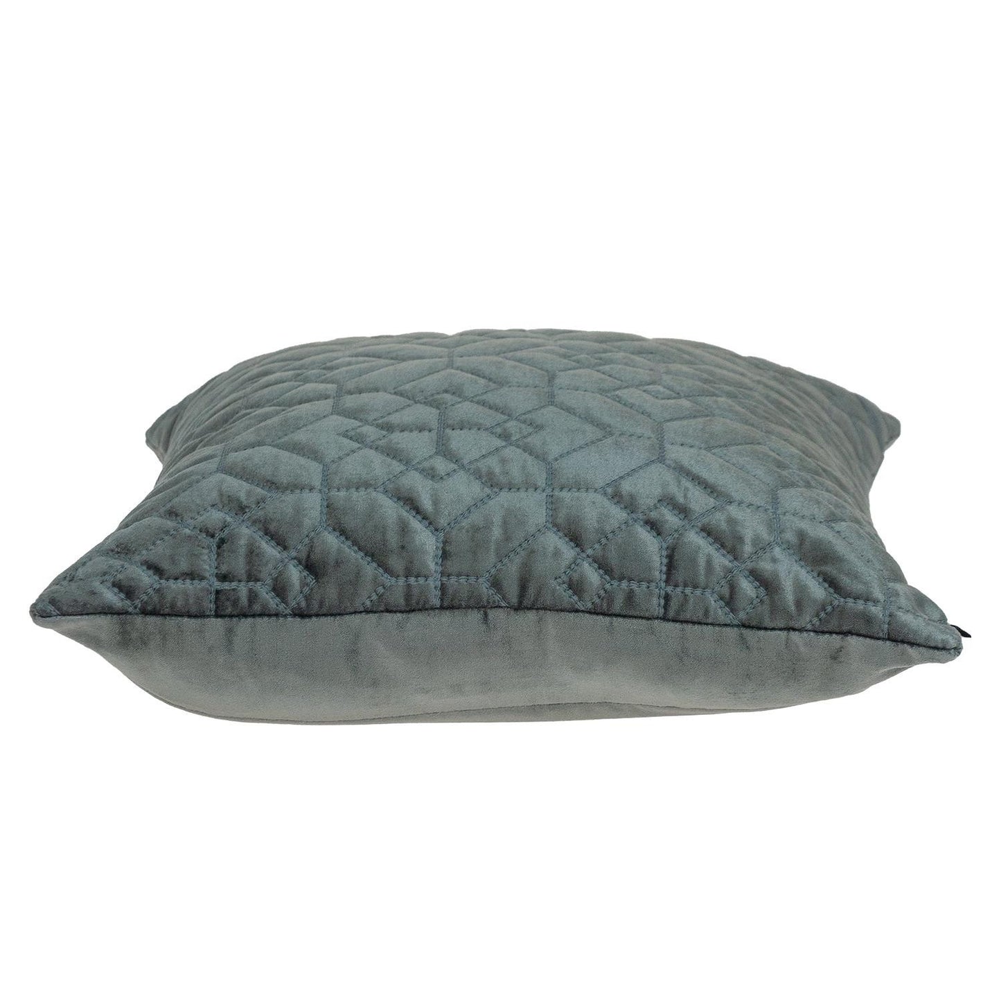 20" Charcoal Cotton Blend Throw Pillow-3