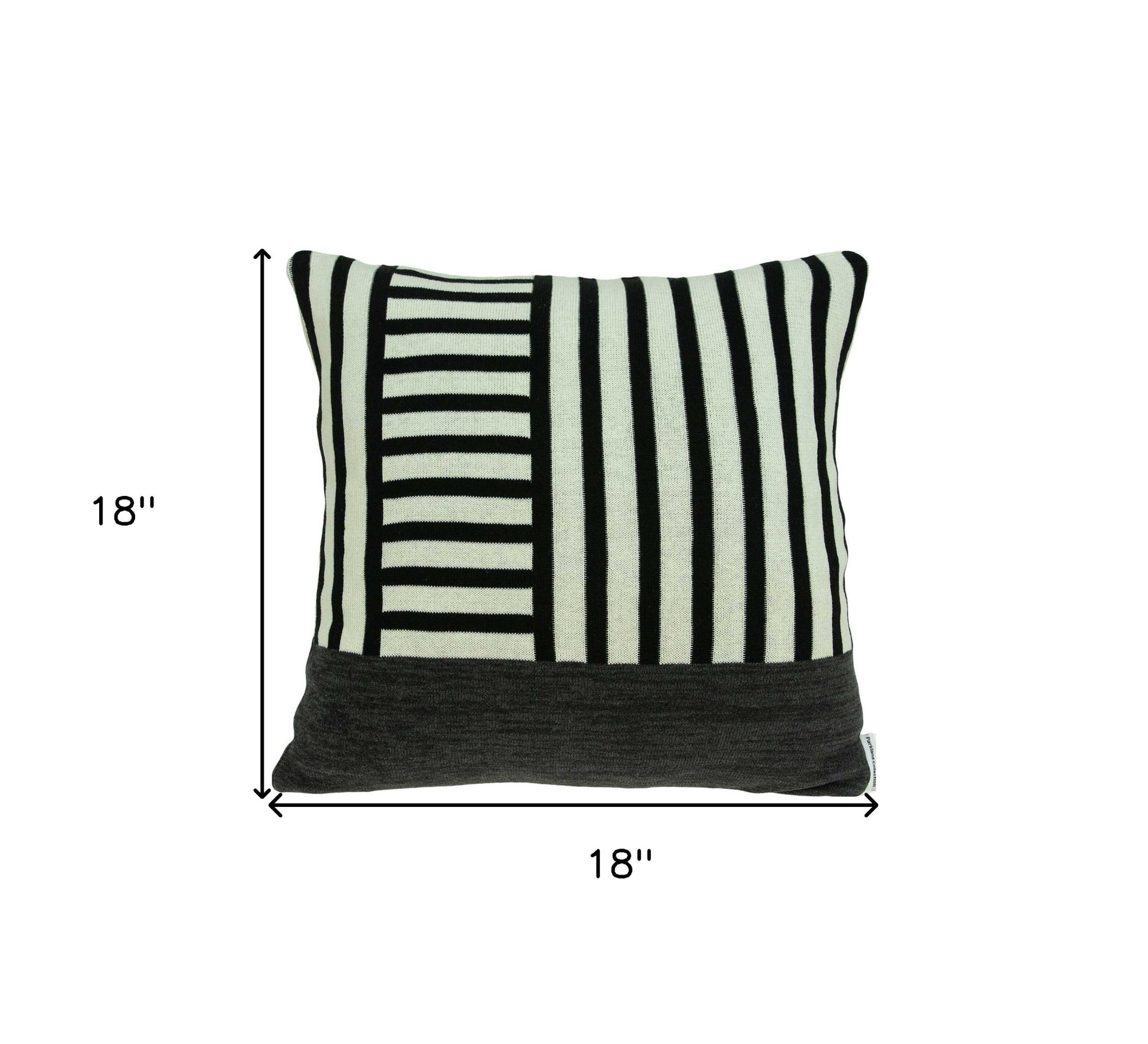 18" X 5" X 18" Transitional Multi Colored Pillow Cover With Poly Insert-2