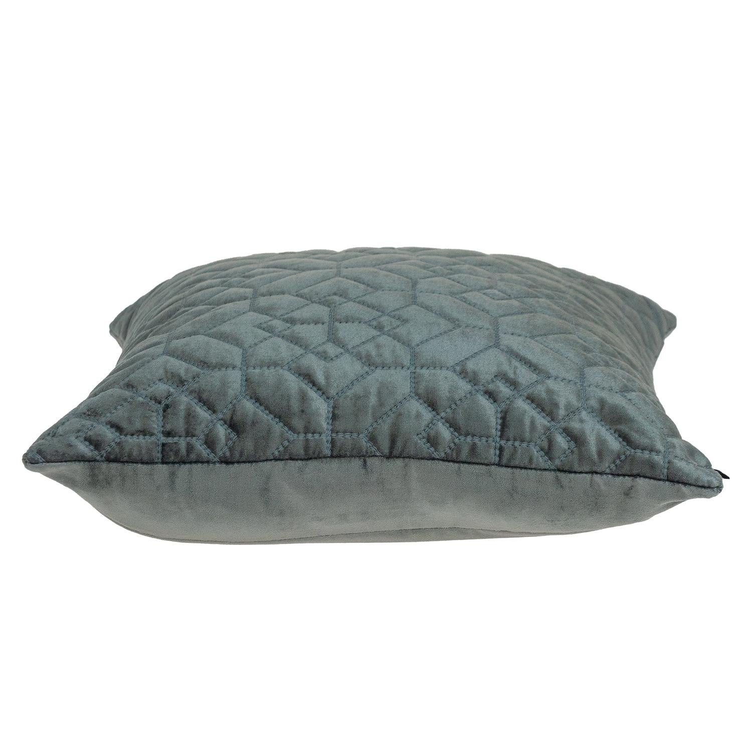20" Charcoal Cotton Blend Throw Pillow-3